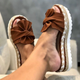 Women Casual Daily Comfy Bowknot Slip On Sandals