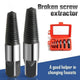 Broken Screw Extractor（1#-8# 1 SET + Thread Seal Tape for Free）