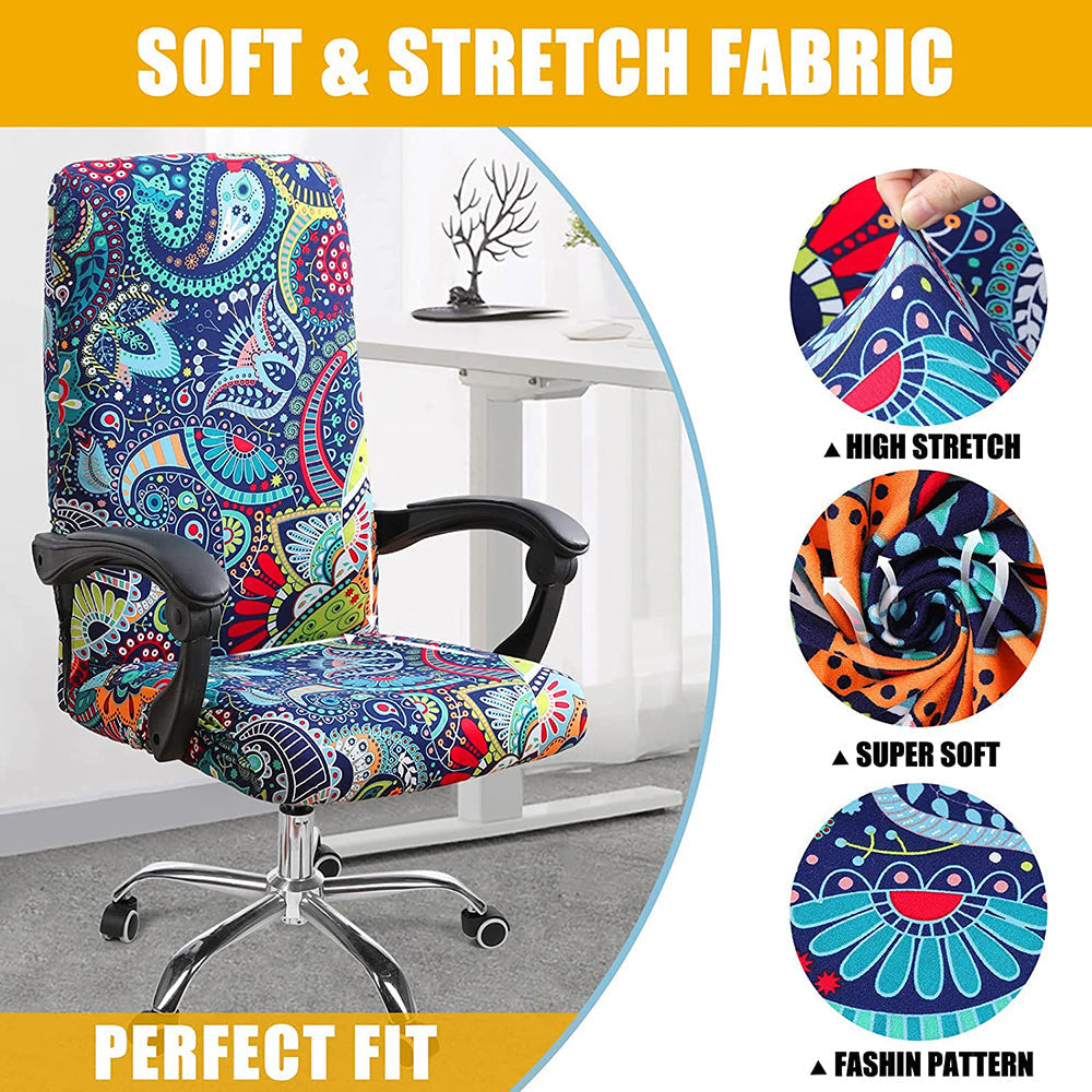 One Piece Printed Office Chair Cover