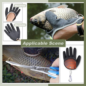 （🔥Spring Big-Sale-30% OFF🎉)Fishing Catching Gloves Non-slip Fisherman Protect Hand