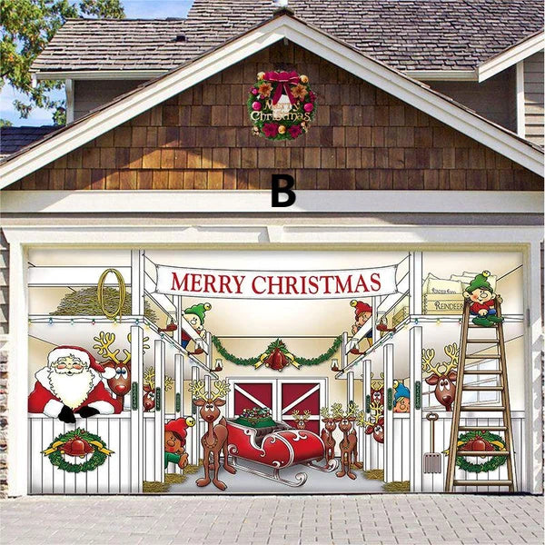 Last Day Sale 40% OFF - 2023 Halloween & Christmas Garage Door Decoration