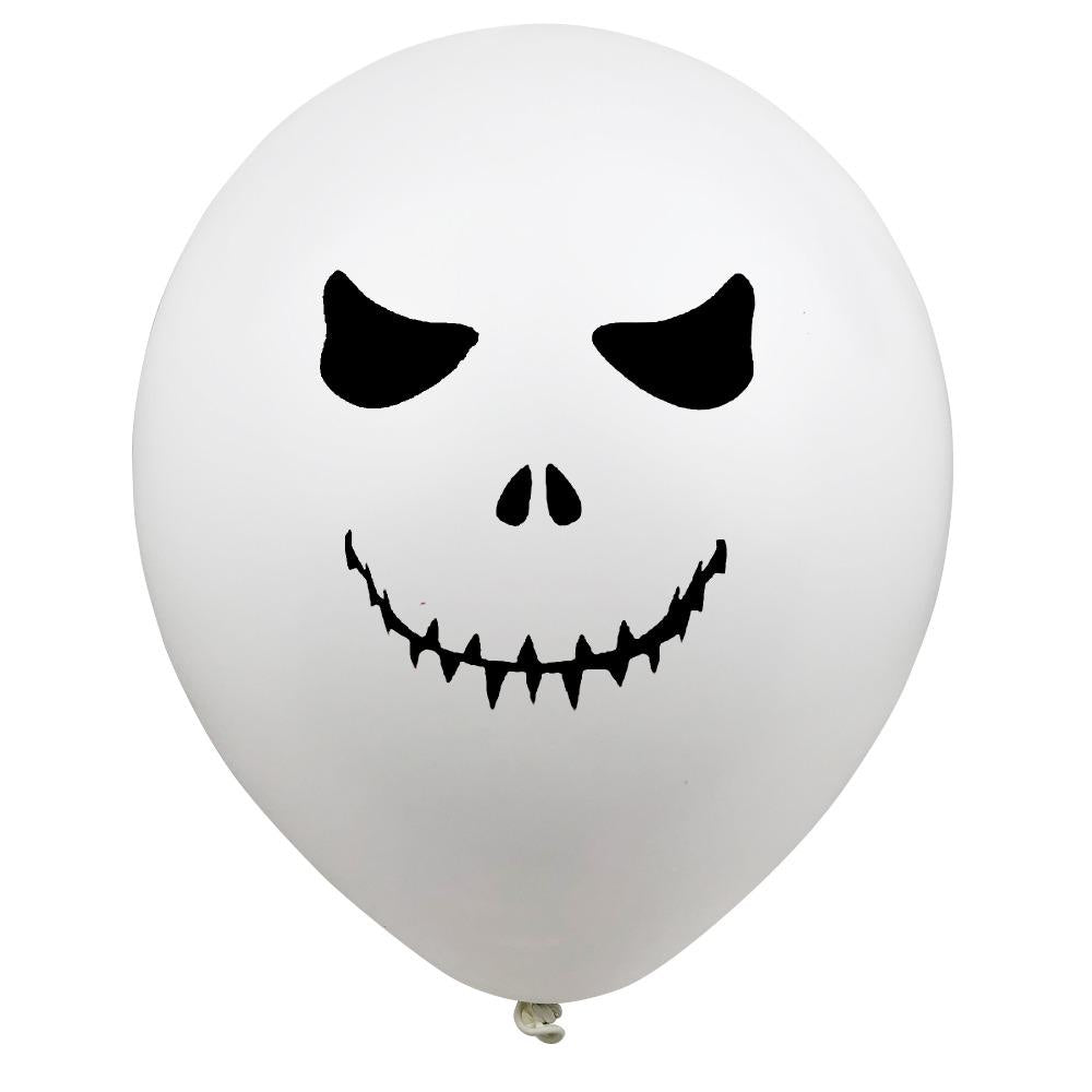 Halloween White Latex Balloons