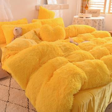 Colorful Fluffy Bedding Set