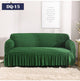 Solid Color Elastic Sofa Cover with Skirt